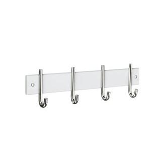 Smedbo BX1004 BESLAGSBODEN Decorative hooks for the home.  polished stainless steel/white